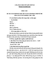 Giáo dục đạo đức cho trẻ 4-5 tuổi | Môn Giáo dục mầm non - Đại học Thủ đô Hà Nội