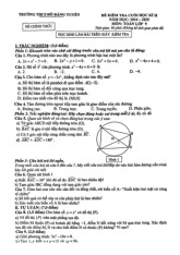 Đề cuối kì 2 Toán 9 năm 2024 – 2025 trường THCS Đỗ Đăng Tuyển – Đà Nẵng