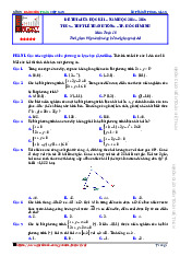 Đề giữa học kì 1 Toán 10 năm 2024 – 2025 trường Lê Thánh Tông – TP HCM