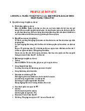Đề cương môn Luật dân sự - Trường Đại học lao động -  xã hội.