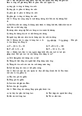 Đề cương trắc nghiệm ôn tập môn Kinh tế vi mô | Trường Đại học Kinh Tế Quốc Dân