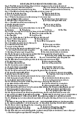 ĐỀ CƯƠNG ÔN TẬP HỌC KỲ I NĂM HỌC 2025 (có đáp án)