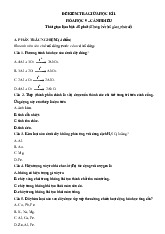 Đề thi giữa học kỳ 1 môn Khoa học tự nhiên lớp 9 năm học 2024 - 2025 | Bộ sách Cánh diều