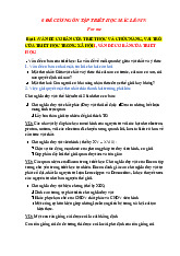 Đề cương ôn tập  môn Triết học Mác – Lênin | Trường đại học kinh doanh và công nghệ Hà Nội