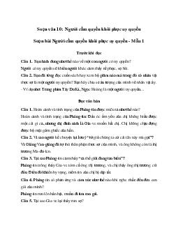 Soạn bài Người cầm quyền khôi phục uy quyền - Kết nối tri thức Ngữ văn lớp 10