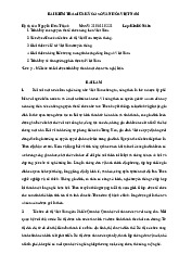 Bài kiểm tra giữa kì Môn Cơ sở văn hóa Việt Nam | Đại học Gia Định
