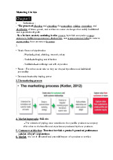 Marketing Căn bản ôn tập giữa kì kinh tế vi mô tiếng anh - Môn Kinh tế vĩ mô - Đại Học Kinh Tế - Đại học Đà Nẵng