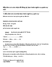 Mẫu đơn xin xác nhận để đăng ký tạm hoãn nghĩa vụ quân sự mới