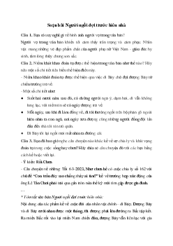 Người ngồi đợi trước hiên nhà | Soạn văn 11 Chân trời sáng tạo