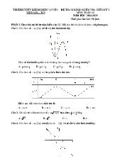 Đề tham khảo giữa kỳ 1 Toán 12 năm 2024 – 2025 trường THPT Lương Ngọc Quyến – Thái Nguyên