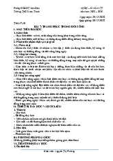 KHDH - CNghệ 6 (Tuần 17 18)