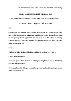 Văn mẫu 11: Vì sao Chí Phèo lại khiến dân làng Vũ Đại e sợ khi hắn mới từ nhà tù trở về làng? | Kết nối tri thức
