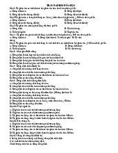 Trắc nghiệm Hóa học | Đại học Y dược Cần Thơ