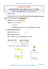 Lý 10 Moment lực Điều kiện cân bằng của vật rắn