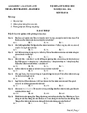 Ôn tập cuối kì 2 Toán 10 năm 2024 – 2025 trường THPT Trần Phú – Hà Nội