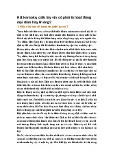 Hát karaoke, cafe tay vịn có phải là hoạt động mại dâm hay không?