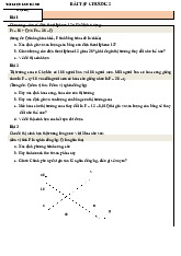 Bài tập chương 2 môn Kinh tế vi mô | Trường Đại học Kinh Tế Quốc Dân