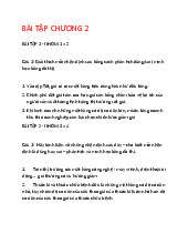 Bài tập chương 2 - Tiếp thị quốc tế | Đại học Thái Nguyên