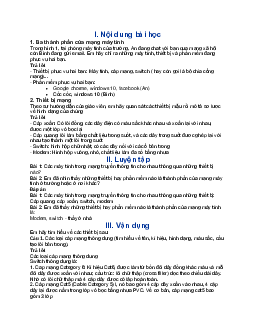 Tin học 6 bài 2 Các thành phần của mạng máy tính | Cánh Diều