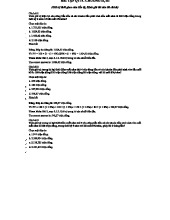 BÀI TẬP QTTC CHƯƠNG II, III: Tính Giá Trị Tương Lai và Hiện Tại