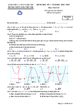Đề thi học kỳ 1 Toán 10 năm học 2018 – 2019 trường Lương Thế Vinh – Hà Nội