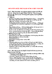 Đề cương tóm tắt lịch sử đảng | Đại học Sư Phạm Hà Nội