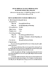 Chương trình Đào tạo Ngành Công Nghệ Kỹ Thuật Hóa Học | Hóa kỹ thuật | Trường Đại học Khoa học Tự nhiên, Đại học Quốc gia Hà Nội