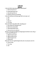 Huyết-Học: Câu hỏi và Đáp án Kiểm tra môn Di truyền y học | Trường Đại Học Y Dược Thái Bình