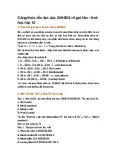 Công thức cấu tạo của C4H8O2 và gọi tên - Hoá học lớp 12