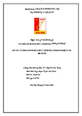 Tiểu luận Văn hóa Kinh doanh và Tinh thần Khởi nghiệp của MB Bank | Môn Văn hóa kinh doanh và khởi nghiệp - Đại học Bách Khoa Hà Nội