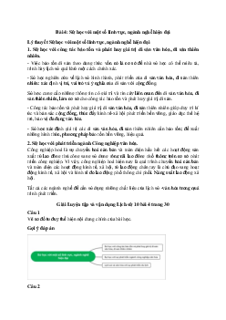 Giải Lịch sử 10 Bài 4: Sử học với một số lĩnh vực, ngành nghề hiện đại | Cánh diều