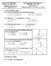 Để tham khảo giữa học kỳ I năm học 2024-2025 môn Toán lớp 8