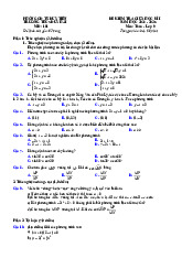 Đề giữa học kì 1 Toán 9 năm 2024 – 2025 trường THCS Duy Hải – Hà Nam