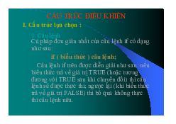 Chương 1: Internet và web | Cấu trúc điều khiển php | Đại học Bách Khoa, Đại học Đà Nẵng