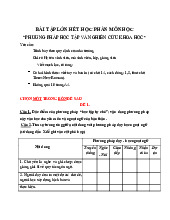 Bài tập lớn hết học phần môn học Phương pháp học tập và nghiên cứu khoa học | Trường Đại học Phenikaa