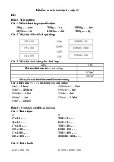 Đề kiểm tra môn Toán lớp 4