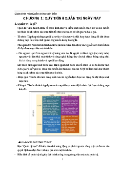 Giáo trình môn quản trị học căn bản