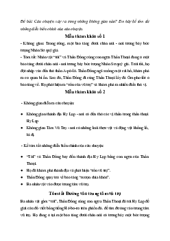 Câu chuyện xảy ra trong những không gian nào? | Văn mẫu 7 Kết nối tri thức