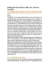 Những bài văn mẫu lớp 4 điểm cao, chọn lọc hay nhất