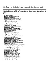 Viết đoạn văn tả cô giáo bằng tiếng Anh chọn lọc hay nhất | Tập làm văn 5