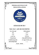 khbd bài 17  khái niệm điện trường- vật lí 11