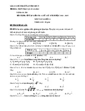 Đề cương giữa kỳ 2 Toán 11 năm 2024 – 2025 trường THPT Trần Quang Khải – BR VT
