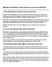 Mẫu bản kiểm điểm tự nhận lỗi của học sinh mới nhất 2024