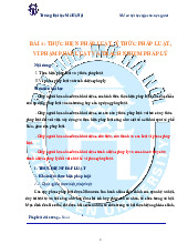 Bài 4: thực hiện pháp luật, ý thức pháp luật,  Vi phạm pháp luật và trách nhiệm pháp lý môn Pháp luật đại cương | Trường đại học Mở Hà Nội