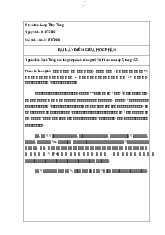 Bài thi giữa học phần nhập môn biên phiên - Tiếng Hàn | Trường Đại học Hà Nội