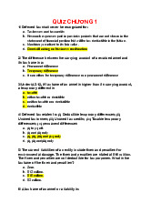 Quiz on deferred tax & financial instruments môn Kinh tế quốc tế | Đại học Đồng Tháp
