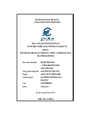 Báo cáo phân tích chiến lược thương mại điện tử | Trường đại học Điện Lực