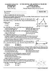 Đề thi chọn học sinh giỏi THPT cấp thành phố năm học 2025-2026 môn Vật lí