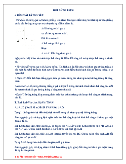 Chuyên đề đối xứng trục