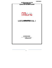 Listening Level 1 - Educational Materials for Understanding Basics